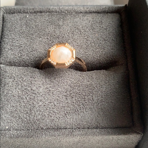 Melanie Auld Octagonal Moonstone Ring